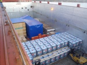 General Cargo laoded on AIS Charter Vessel